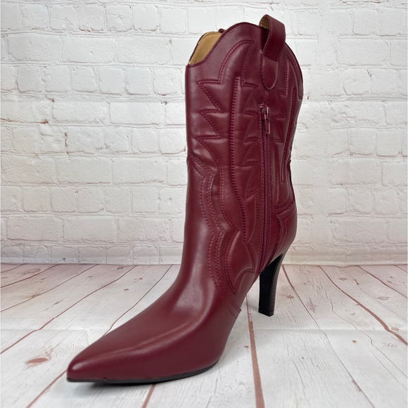 Indigo Rd. Burgundy Western Pointed Boots Women’s Size 9.5M - Picture 4 of 10